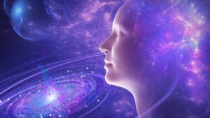 Psychic awareness seeing through space and time cosmos