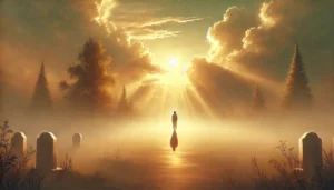 A-peaceful-3_2-aspect-ratio-image-symbolizing-closure-and-healing-after-loss.-The-image-includes-warm-soft-sunlight-streaming-through-clouds
