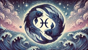 A-detailed-mystical-illustration-representing-the-zodiac-sign-of-Pisces.-The-image-features-two-stylized-fish-swimming-in-a-cosmic-sea-their-bodies