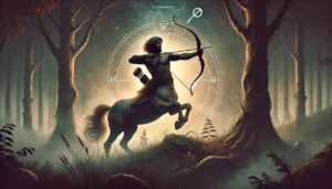 the-zodiac-sign-Sagittarius-as-a-centaur.-The-centaur-is-an-imposing-noble-figure-with-the-muscular-body