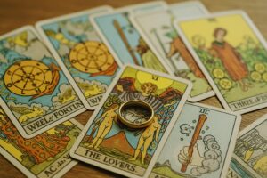 tarot-cards-reading-on-linen-cloth-with-candle