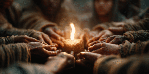 A_candlelit_circle_of_diverse_hands-weathered_hand