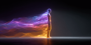 body_portrait_of_a_human_figure_standing_with an aura of light and spiritual energy emanating around them psychic reading reiki