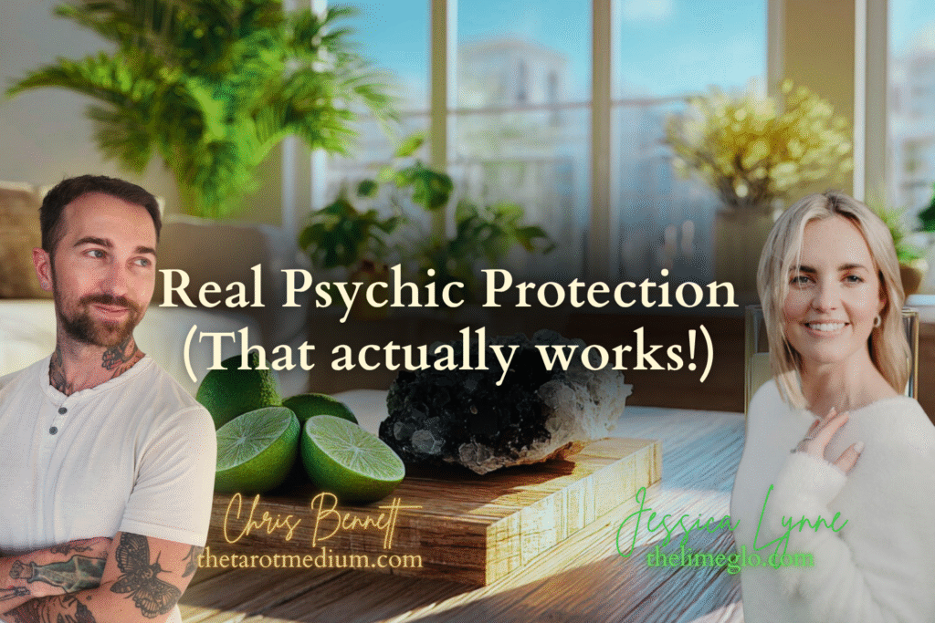 The-best-psychic-mediums-in-the-world-Chris-Bennett-and-Jessica-Lynne-in-Canada-and-Australia-on-psychic-protection-spiritual-cleansing-and-the-lime-glo