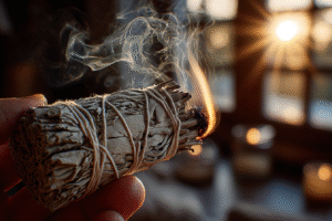 a_hand_holding_a_a_bundle_of_sage_with_curling_smoke_psychic-home-cleansing-energy-protection