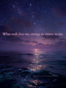 The words on this image say, “It’s safe for my life to grow at its own pace.” Under an expansive, Aquarian night sky, this message speaks to permission and patience. The Cancer Full Moon highlights emotional safety as the foundation for meaningful growth, especially for those who live ahead of the present moment. Aquarius energy often looks toward the future, but this image reminds you that progress doesn’t need to be rushed to be real. The open sky symbolizes space, breath, and trust in timing. This visual belongs to a full Cancer Full Moon tarot reading for all zodiac signs, offering grounded insight into emotional rhythms and next steps. You can explore the complete reading through the linked article.