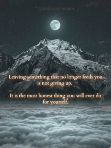  Surrealist collage of a glacial mountain summit above a cloud sea under a cold full moon, dark gray and black stone faces, muted green lichen, stone tones and near-monochrome palette, Capricorn zodiac landscape